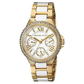 Michael Kors MK5945 Camille Gold-Tone Acrylic White Bracelet Women's Watch