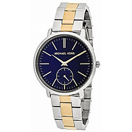 Michael Kors Jaryn MK3523 Two Tone Gold Tone & Stainless Steel Blue Dial 38mm Womens Watch