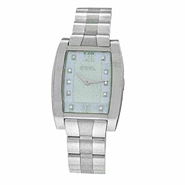 New Ladies Ebel Tarawa E9656J21 Steel Diamond MOP Quartz 28MM Watch