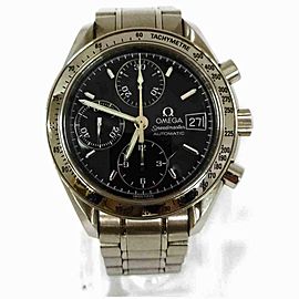 Omega Silver x Black 3513.5 Speedmaster Chronograph Watch