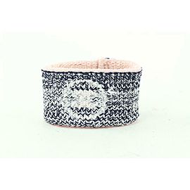 Chanel Pink x Black Gym Bracelet Sweatband Wrist Band 700cas621