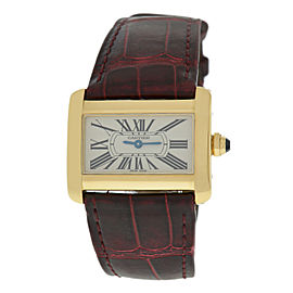 Cartier Tank Divan Unisex 18K Gold Quartz 31MM Watch