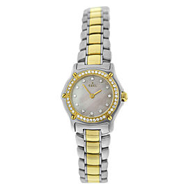 Ladies Ebel Sport Classic 1057902 Steel Gold Diamond MOP Quartz Watch