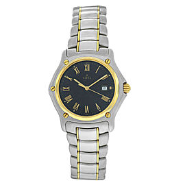 Ebel 1911 187902 Men's Unisex Stainless Steel Yellow Gold Date 33MM Quartz Watch