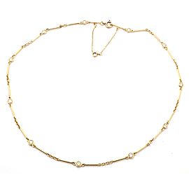 Cartier 18k Yellow Gold Diamond By The Yard Choker Chain Necklace