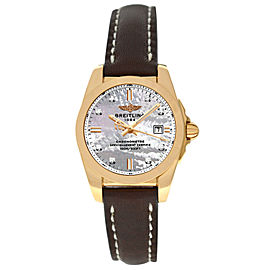 Breitling Galactic Lady Diamond 18K Gold MOP Quartz 29MM Watch