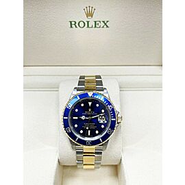 Rolex Submariner 16613 Blue Dial 18K Yellow Gold Stainless Steel