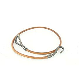 Hermès Brown x Silver Double Jumbo Hook Bracelet 5h53s