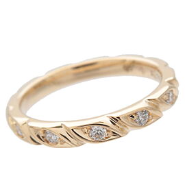 Authentic CHAUMET Torsard Ring 8P Diamond K18 750 Yellow Gold