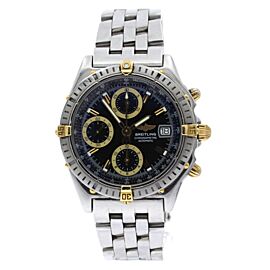 BREITLING Chronomat Chronograph Steel Automatic Black Dial Watch