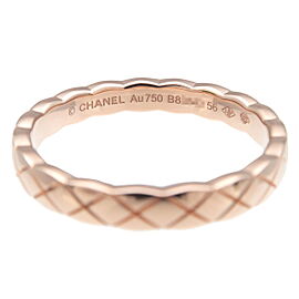 Authentic CHANEL COCO Crush Mini Ring K18 750 Rose Gold