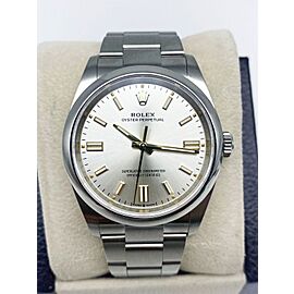 Rolex Oyster Perpetual Silver Dial Stainless Steel