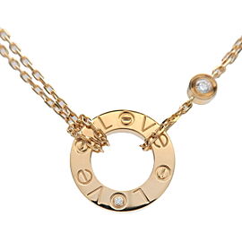 Cartier Yellow Gold Love Circle Diamond Necklace