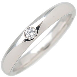 HARRY WINSTON Round Cut Marriage Ring 1P Diamond 950 Platinum