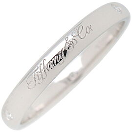 Auth Tiffany&Co. Notes Lucida 3P Diamond Ring