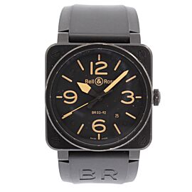 Bell & Ross BR03-92S Black Ceramic Rubber 42mm Swiss Automatic Men's Watch