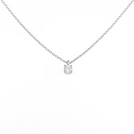 TIFFANY & Co 950 Platinum solitaire Necklace LXGYMK-198