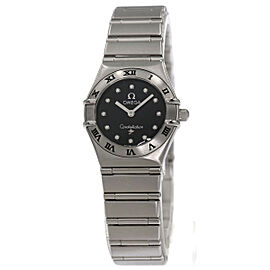OMEGA Constellation Stainless Steel/SS Mini 12P Diamond Quartz Watches QJLXG-2007