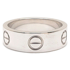 Cartier Love White Gold Womens Ring Size 5