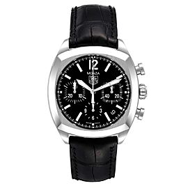 Tag Heuer Monza Black Dial Chronograph Steel Mens Watch