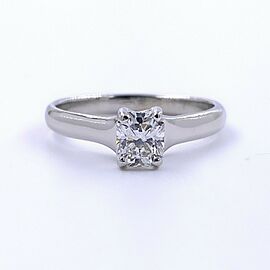 Tiffany & Co LUCIDA 0.58 cts F VS1 Solitaire Platinum Engagement Ring GIA