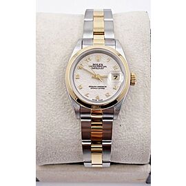 Rolex Ladies Datejust 69163 Jubilee Anniversary Dial 18K Yellow Gold Stainless