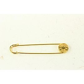 Hermès Gold Sellye Safety Pin Brooch 147her78