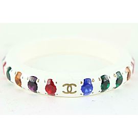 Chanel 96p Gripoix CC Logo Bangle Bracelet 96101c11