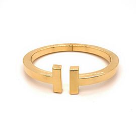 Tiffany & Co Square T Bangle 18kt Yellow Gold Small 5 MM