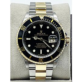 Rolex Submariner Black Dial 18K Yellow Gold Stainless Steel