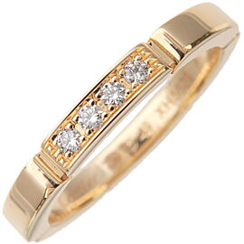 Authentic Cartier Maillon Panthère Ring 4P Diamond K18 Yellow Gold