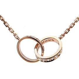 Authentic Cartier Baby Love Diamond Necklace