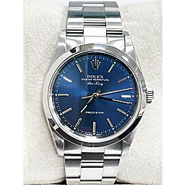 Rolex Air King Blue Dial Stainless Steel