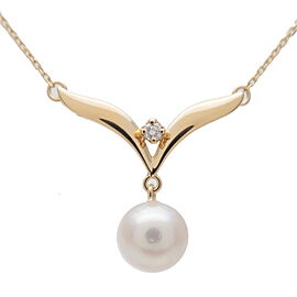 Authentic MIKIMOTO Pearl Diamond Necklace