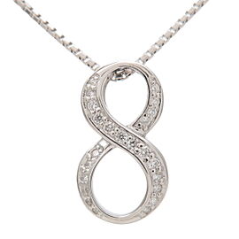 Authentic NOMBRE Number 8 Diamond Necklace