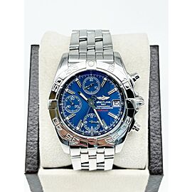 Breitling Chrono Cockpit Blue Dial Stainless Steel