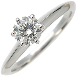 Tiffany & Co. Solitaire Diamond Ring Platinum