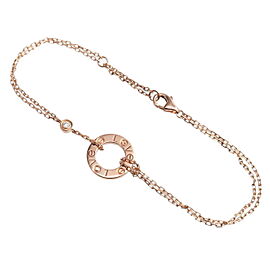 Cartier Love Circle 2P Diamond Bracelet Rose Gold