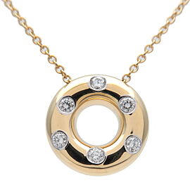 Authentic Tiffany&Co. Dots Circle 6P Diamond Necklace