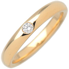 HARRY WINSTON Round Cut Marriage Ring K18 Yellow Gold