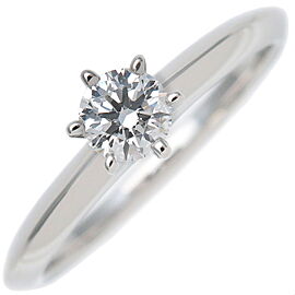Auth Tiffany&Co. Solitaier 1P Diamond Ring