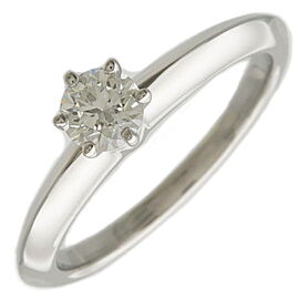 Tiffany & Co. Solitaire Diamond Ring 0.22ct Platinum