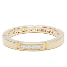 Cartier Maillon Panthère Ring 4P Diamond K18 YG