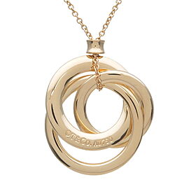 Tiffany&Co. Triple Interlocking Circle Necklace K18YG Yellow Gold