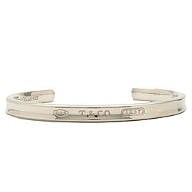 Tiffany&Co. 1837 Narrow Open Bangle Bracelet SV925 Silver