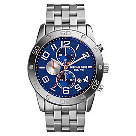Michael Kors MK8348 Chronograph Blue Dial Stainless Steel Mens Watch