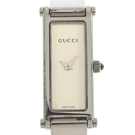 GUCCI Stainless Steel Quartz Analog display mens SilverDial Watches