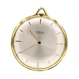 Sarcar Geneve Swiss Made Thin Yellow Gold plated Pocket Watch