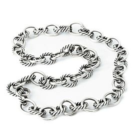 DAVID YURMAN 925 Sterling Silver Cable Necklace 48.6 Grams 16"