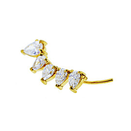 Anita Ko 18k Yellow Gold Pear Diamond Floating Left Side Earring